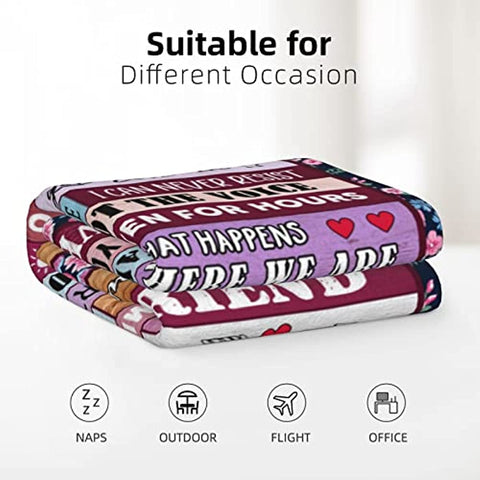 Gifts for Girlfriend Cute Anniversary Birthday I Love You Gifts for Her to My Girlfriend Blanket Romantic Mothers Day Christmas Valentines Long Distance Present from Boyfriend Bed Throw 60"x50"
