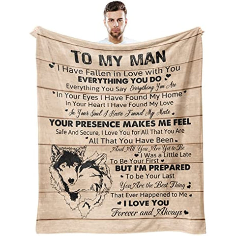 Gifts for Him, I Love You Gifts for Him Blanket 60"x50", Romantic Gifts for Him, Birthday Gifts for Him, Love Gifts for Him, Husband Boyfriend Gifts Ideas for Anniversary Christmas Valentine's Day