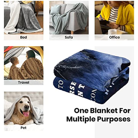 To My Daughter Blanket from Dad, Lion Blanket to My Daughter, Birthday Thanksgiving Gifts for My Daughter Super Soft Cozy Flannel Throw Blanket for Bed Sofa 50 x60 in