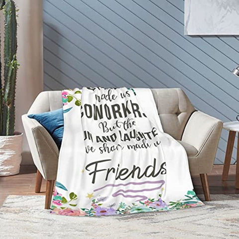 Retirement Gifts for Women Farewell Gifts for Coworkers Blanket Throws Blankets Gifts for Colleague Retired Holiday Birthday 50x60 in
