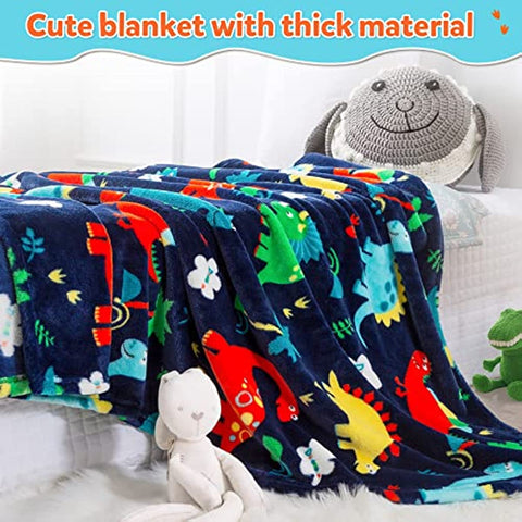 Dinosaur Blanket for Boys, Dinosaur Toddler Blanket for Boys and Girls, Cute Dinosaur Blankets for Kids, Toddler Boys Blanket Soft Dinosaur Fleece Kids Throw Blanket for Toddler (50x60 inch)
