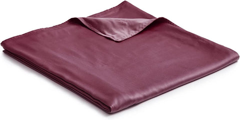 Cooling Bamboo & Cozy Velvet Dual-Sided Duvet for Weighted Blankets (80''x87'') - Blue Grey Print
