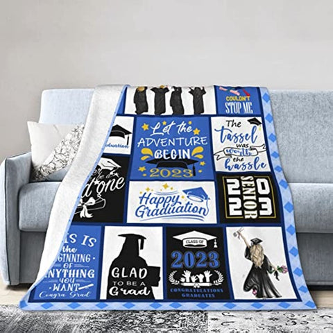 Graduation Gifts 2023, Graduation Blanket, Graduation Class of 2023 Graduation Decorations Throw Blanket for Daughter Niece Granddaughter Sister 60" x 50"inch