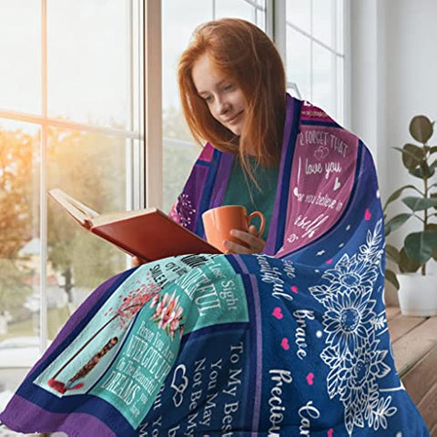 Gifts for Women, BFF Gifts for Best Friends Women, Bestie Gifts Blanket 60"x50", Bestie Birthday Gifts for Women, Sister Long Distance Friendship Gift for Christmas, To My Bestie Throw Blankets