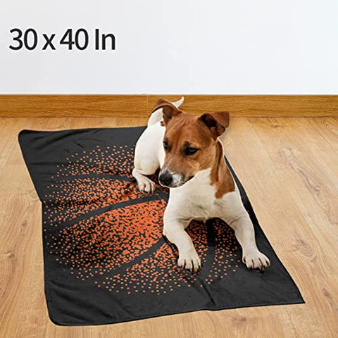 Basketball Blanket Sport Throw Blanket, Good Basketball Gift Choice, Flannel Soft and Comfortable, Suitable for Sofa, Living Room, Bedroom, 50" x 40" for Kid