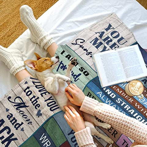 Daughter Gifts for Daughter from Dad, Daughter Blanket from Dad, Graduation Birthday Gifts for Daughter, Father Daughter Gifts, to My Daughter Blanket Throw 60"x50"