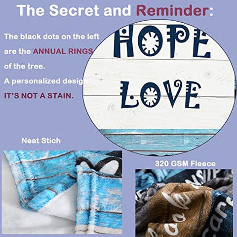 Christian Blanket Gifts for Women, Inspirational Religious Scripture Birthday for Women Men Friends Mother Father, Bible Verse Prayers, 50x60 Inch