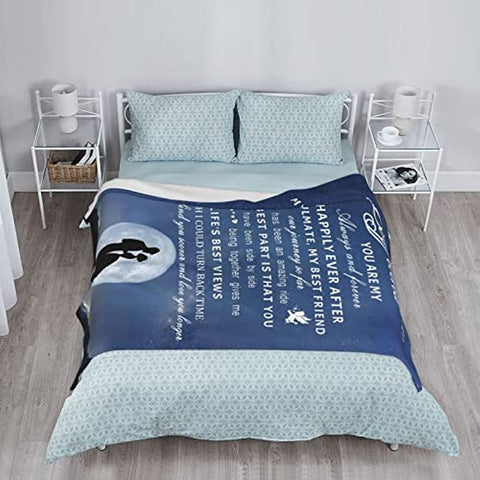 Boyfriend Gifts from Girlfriend, Valentines Gifts for Him Boyfriend, Anniversary Birthday Gifts for Boyfriend, to My Boyfriend Blanket Throw 60"x50"