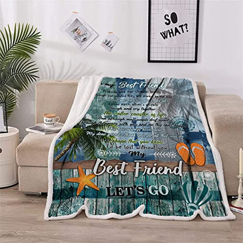 Best Friendship Blanket BFF Friend Gifts for Women,Best Friend Christmas Birthday Gifts, Bestie Gifts for Women,to My Best Friend Blanket,Gifts for Women,Best Friends Birthday Gifts Throw Blanket