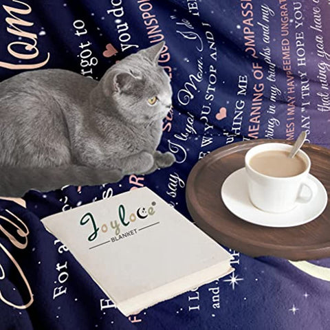 to My Mom Blanket from Daughter - Meaningful Gifts for Mom 60"x50", Fleece Throw Blankets Birthday Gifts for Women - Mom Gifts Ideas from Kids for Her Birthday, Mothers Day or Christmas