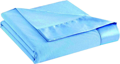Micro Flannel Twin-Size All Seasons Lightweight Sheet Blanket, Machine Wash & Dry, No Pilling, 84Lx72W, Sand