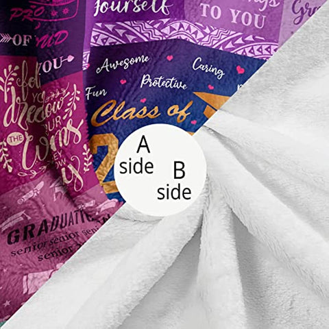 Graduation Gifts Blanket - 2023 Graduation Gifts for Her Him - Graduation Decorations Class of 2023 Throw 50" X 60" - Graduation Party Supplies Favors - High School College Graduation Gifts