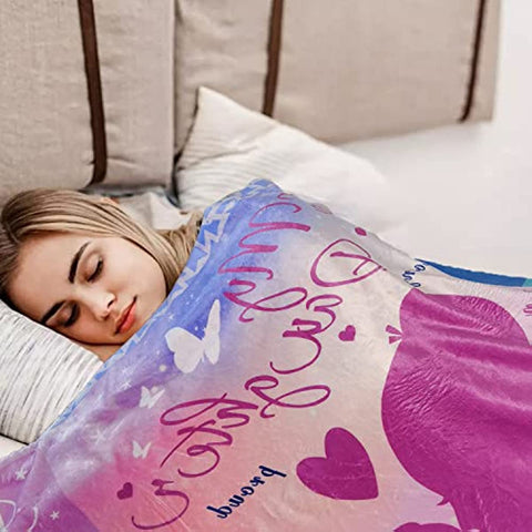 Daughter Blanket, Daughter Gifts, Daughter Gifts from Mom, Daughter Birthday Gifts, Daughter Gifts from Dad, to My Daughter Ultra-Soft Flannel Fleece Throw Blanket 50"x60"