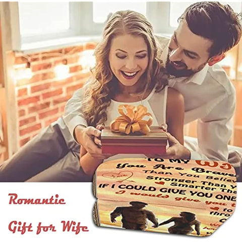 to My Wife Blanket from Husband, Birthday Gifts for Wife, Soft Throw Blanket Gifts for Her Wedding Anniversary Valentines Day Gifts - 50x60 Inch