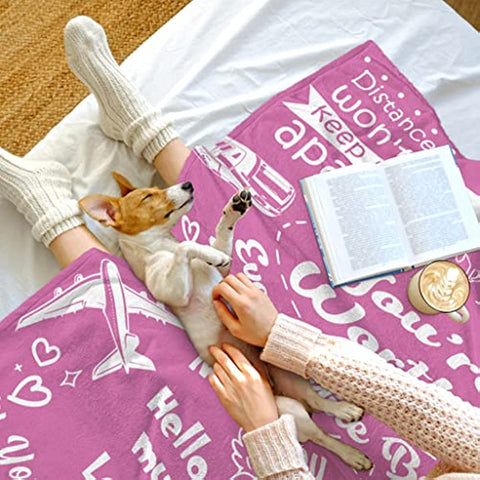 Relationship Gifts, Girlfriend Gifts from Boyfriend, Birthday Gifts for Girlfriend Blanket 60"×50", Romantic Gifts for Her Anniversary Valentines Mother Day, to My Girlfriend Blankets