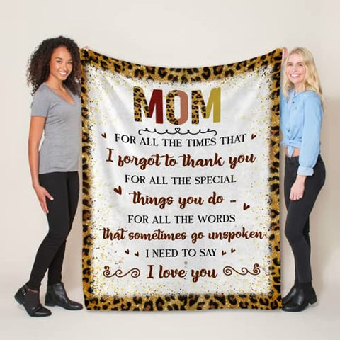 Gifts for Mom from Daughter Son, Blanket for Mom Mother, Birthday Christmas Newyear Gifts Idea, Throw Blankets for Women Blanket