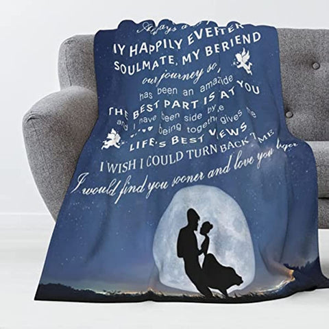 Boyfriend Gifts from Girlfriend, Valentines Gifts for Him Boyfriend, Anniversary Birthday Gifts for Boyfriend, to My Boyfriend Blanket Throw 60"x50"