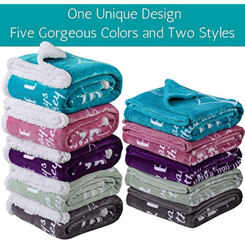 Sister Blanket, Sisters Gifts from Sister, Mothers Day, Sister Birthday Gifts, Words & Sayings of Sisterhood, Sister Gifts for Women 60x50 Inches (Teal, Sherpa)