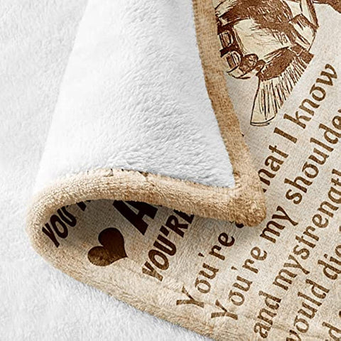 Gifts for Husband Blanket from Wife I Love You Wedding Anniversary Birthday Christmas Valentine's Father's Day Blankets Romantic Present Gift for Him (60x50inch)