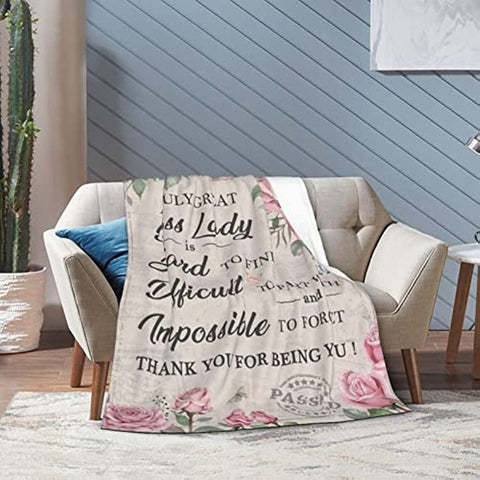 Boss Blanket Boss Gifts for Women Boss Throws Blankets Boss Day Gift Birthday Retirement Valentine's Day Gifts 50"×60"