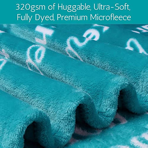 Aunt Mothers Day Gifts, Aunt Blanket from Niece or Nephew, Aunt Birthday Gift, Auntie Gifts, Soft Aunt Throw Blanket for Your Favorite Best Aunt Ever 60x50 Inches (Teal, Fleece)