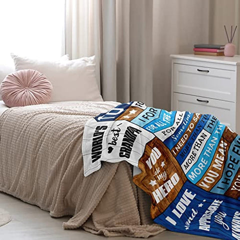 Grandpa Gifts Gifts for Grandpa,to My Grandpa Blanket 60”x50”,Grandpa Birthday Gifts,Gift for Grandpa,Great Grandpa Gifts from Grandchildren Granddaughter Grandson,Best Gifts for Grandpa