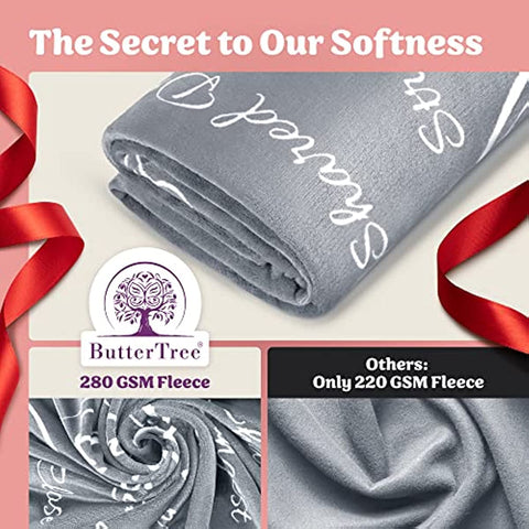 Mothers Day Gifts for Daughter, Daughter Gifts, to My Daughter Blanket, Daughter Gift from Mom, Gifts for Daughter from Mom, Birthday Gift for Daughter, Throw Blanket 65” x 50” (Silver)