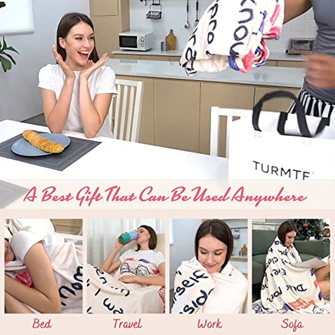 Gifts for Mom, Mothers Day Birthday Gifts for Mom, Blanket to My Mom Gift from Daughter Son, Mother's Day, Mom Blanket 56 x71