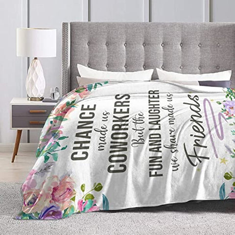 Retirement Gifts for Women Farewell Gifts for Coworkers Blanket Throws Blankets Gifts for Colleague Retired Holiday Birthday 50x60 in
