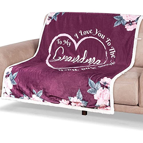 Gifts for Grandma Birthday Gifts, Christmas Grandma Gifts, Thoughtful Gifts for Grandma, Birthday Gifts for Grandma, Best Grandma Gifts from Grandchildren, Grandmother Gifts Ideas - Grandma Blanket