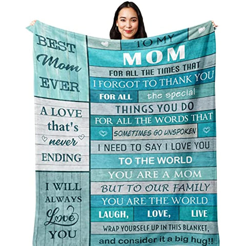 Mothers Day for Mom,Gifts for Mom,Mom Gifts,Birthday Gifts for Mom,Mom Birthday Gifts,Mom Gift from Daughter Son, Best Mom Gifts for Mother's Day/Christmas/Valentine's Day,Mom Blanket 60”x50”