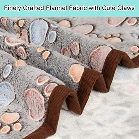 Dog Blankets for Large Dogs, Pet Blankets for Dog Bed Cover, Puppy Blankets for Couch, Kitten Blanket, Soft Fleece Blankets for Dogs, Cats, 41"x31", 3 Pack(2 Tan+1 Brown)