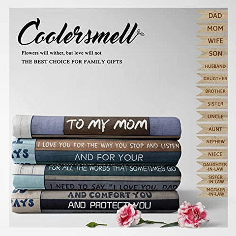 Mothers Day for mom, Birthday Gifts for Mom from Son, Mom Gifts from Daughter, Mama Gifts, Best mom Ever Gifts idea Mother's Day, Valentine's Day, Christmas Flannel Blanket 60x50in