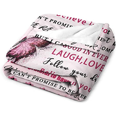 Granddaughter Gifts from Grandma, Gifts for Granddaughter Birthday Gifts, Graduation Gifts for Granddaughter, Granddaughter Throw Blanket 60"x50"