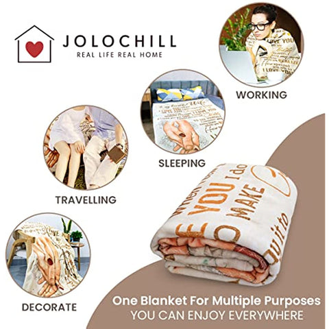Gifts for Wife, to My Wife Blanket Mother's Day Wedding Anniversary Christmas Romantic Gifts for Her, Wife Birthday Gift Ideas, Presents for Her, Wife Blanket 55x70