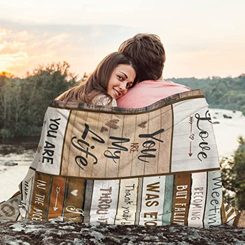 Gifts for Husband Husband Fathers Day Birthday Gift - Wedding Anniversary Romantic Gifts for Him - Husband Gifts from Wife - to My Husband Gifts Throw Blanket 60 x 50 inch