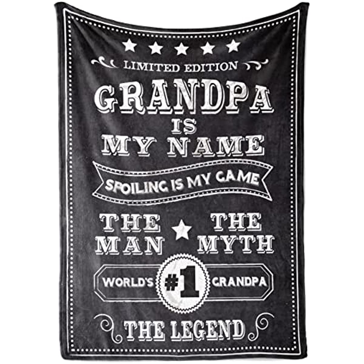 Gifts for Grandpa, Papa, Throw Blanket for Grandfather, Presents from Granddaughters Grandsons for Father's Day, Christmas, Birthday - 50" x 65"