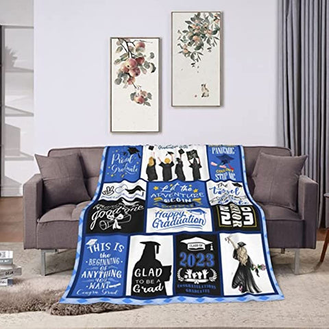 Graduation Gifts 2023, Graduation Blanket, Graduation Class of 2023 Graduation Decorations Throw Blanket for Daughter Niece Granddaughter Sister 60" x 50"inch