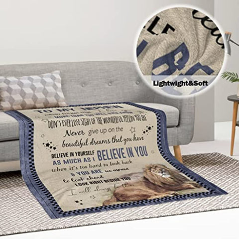 Nephew Gifts from Auntie 60"×50" Blanket, Nephew Gifts for Graduation, Birthday Gifts for Nephew from Aunt, Unique Gift for Nephew from Uncle, Best Gifts Idea for Nephew