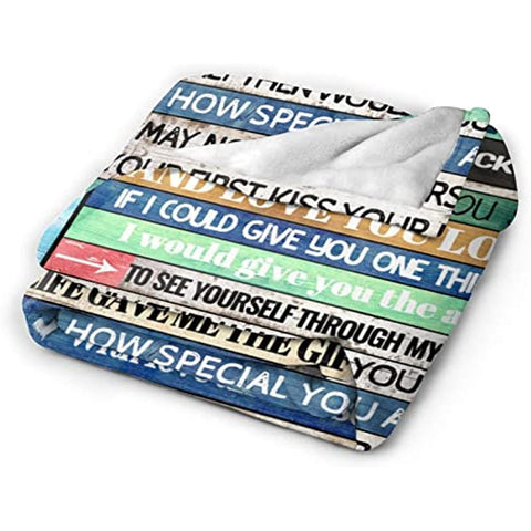 to My Husband Blanket Love Letter Husband Gifts Soft Micro Fleece Flannel Throw Blanket Warm Blanket for Bed Couch Living Room(50"x40")