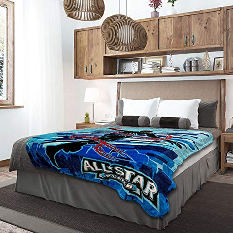 Basketball All-Star Super Plush Blanket Sports Fan Blankets - Perfect for Kids, Decor, Sporting Events, etc!