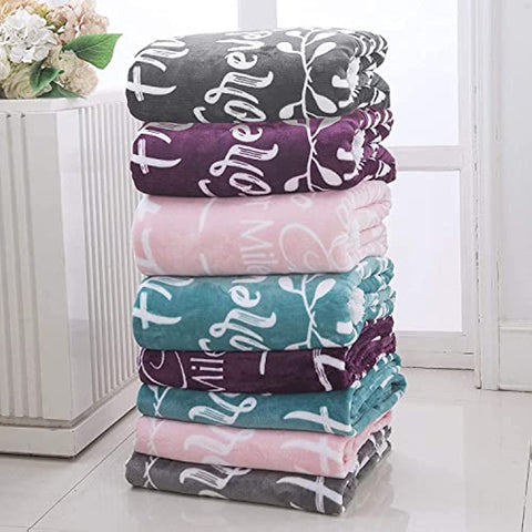 Wonderful Grandma Throw Blanket | Best Grandma Gifts | Wrap Your Grandmother with Love and Inspirational Words | Comfort Grandma Blanket Mothers Day Birthday Gifts for Grandma