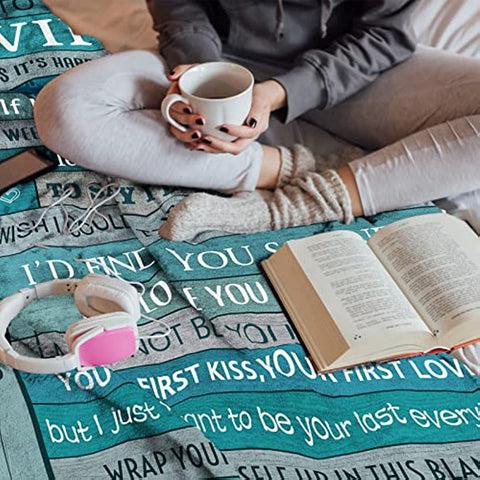 Mother's Day for Wife Gift Blanket 50''x60'', Romantic Gifts for Her, Gifts for Wife from Husband, Wife Birthday Gift Ideas, Wedding Anniversary Great Gifts for Wife
