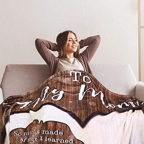 to My Mom Blanket Mother's Day Birthday Gifts for Mom from Daughter, Women's Day Gifts for her Anniversary Mom Gifts, I Love You Mom Gift Ideas Super Soft Throw Blankets from Daughter, 80''x60'' inch