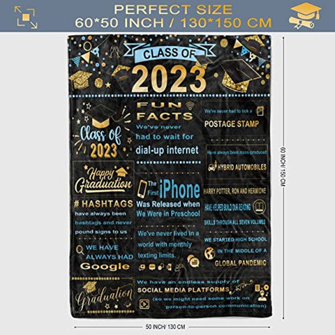 Graduation Gifts, Graduation Gifts for Her, Graduation Gifts for Him, Graduation 2023, 2023 Graduation Blanket, 2023 Graduation Gifts, Graduation Gift Throw Blankets 50" × 60"