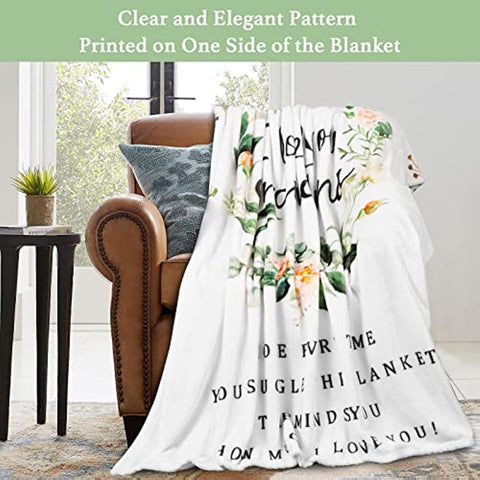 Mothers Day Blanket Gifts for Grandma, Gifts for Grandma, Grandma Birthday Gifts, Grandma Gifts from Grandkids, Great Grandma Gifts, I Love You Grandma Blanket, Soft Throw Blanket 60" x 50"