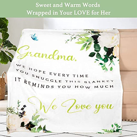 Mothers Day Blanket Gifts for Grandma Gifts for Grandma Grandma, Birthday Gifts Grandma Gifts Great Grandma Gifts Soft Throw Blanket 50" x 60"