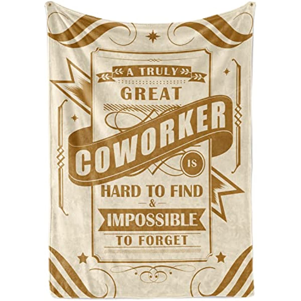 Coworker Employee Colleague Appreciation Gifts Flannel Fleece Blankets Throws, A Truly Great Coworker, Leaving Farewell New Job Presents for Men/Women/Boss (50"x 65") - Yellow