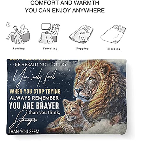 Son Gifts from Dad Blanket Gifts for Son from Dad Son Blanket from Dad to My Son Blanket from Dad Birthday Valentines Day Graduation for Son Him Boy Throw Bed Blanket 60" X 50"