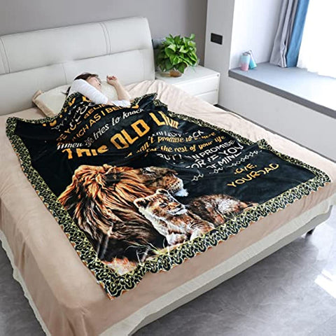 Mothers Day Birthday Gifts for Daughters, Daughter Gifts, to My Daughter Gifts from Dad - School Graduation Gifts, Daughter Blanket 55"x 70"